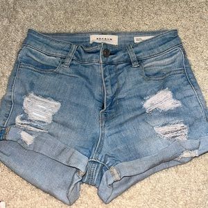 Pacsun distressed denim shorts